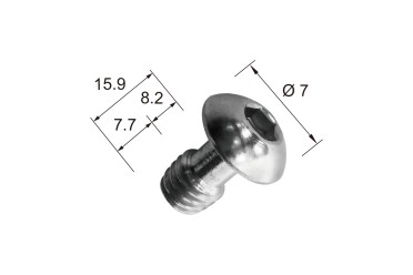 Kupo 3/8"-16 X 5/8" Stainless Steel Hex Socket Button Head Screw