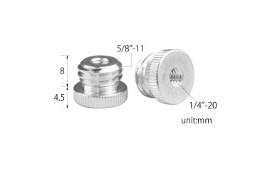 Kupo 1/4"-20 To 5/8"-11 Threaded Screw Adapter For Tripod