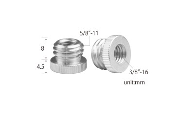 Kupo 3/8"-16 To 5/8"-11 Threaded Screw Adapter For Tripod